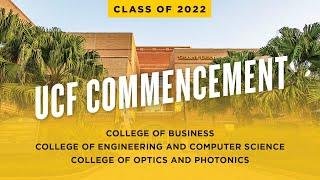UCF Fall 2022 Commencement  December 16 at 9 a.m.
