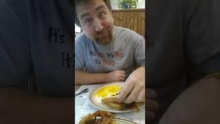 dad eating breakfast