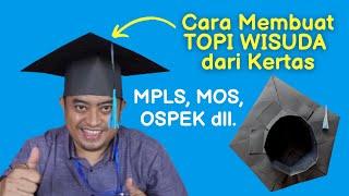 Cara Membuat Topi Toga Wisuda dari Kertas Karton Buat Tugas MPLS OSPEK dll