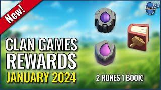 Clan Games Rewards - January 2024  Clash of Clans