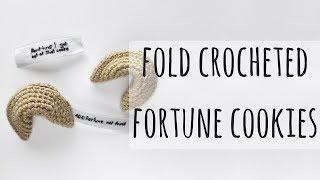 Fold Fortune Cookies  amigurumi crochet tutorial