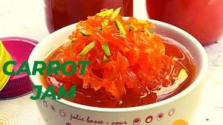 روش پخت مربای هویج خانگی_مربای هویج مجلسی با خلال بادام homemade carrot jam