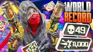 New WORLD RECORD 49 KILLS and 11000 Damage in SEASON 22 Apex Legends Gameplay