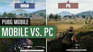 PUBG Mobile Graphics Minimum vs. Medium vs. Maximum vs. PC