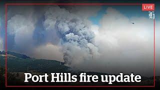 PORT HILLS FIRE UPDATE LIVE FROM CHRISTCHURCH