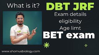 DBT JRF preparation  DBT BET exam details  everything about dbt bet exam