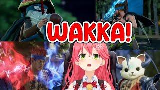 Miko is always surprised by characters that awaken as Wakka in Soul Calibur Six