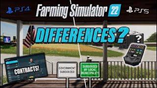 FS22  DIFFERENCES BETWEEN CONSOLES  Farming Simulator 22  INFO SHARING PS5.