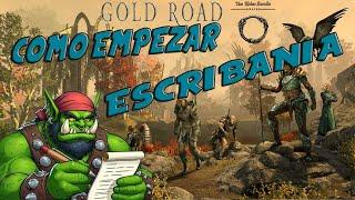 TESO GOLD ROAD COMO EMPEZAR DESBLOQUEAR ESCRIBANIA