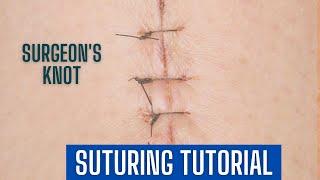 Suturing technique surgeons knot No scar