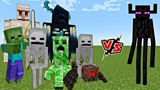 TITAN ENDERMAN ENDER COLOSSUS vs EVERY TITAN MOBS IN MINECRAFT - TITAN MOBS BATTLE