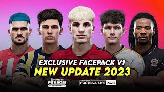 EXCLUSIVE FACEPACK 2023  SIDER CPK  SMOKE PATCH FOOTBALL LIFE 2023 & PES 2021