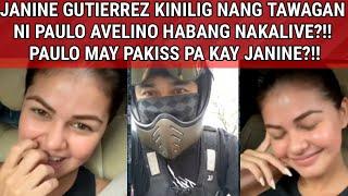 JANINE GUTIERREZ KINILIG NG TAWAGAN NI PAULO AVELINO HABANG NAKALIVE PAULO MAY PAKISS PA KAY JANINE