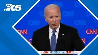 2024 presidential debate Biden rejects claims that international war wouldnt happen on his watch