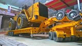 200-Ton Mega Transporter Carries Enormous Construction Machine With Ease