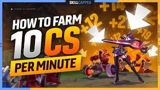 How to FARM 10 CS per MINUTE in EVERY GAME like the PROS - League of Legends ADC Guide