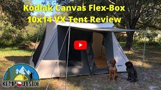 Kodiak Canvas Flex-Bow 10x14 VX  Tent Review  Camping Gear Reviews  Easy to Set Up Canvas Tent