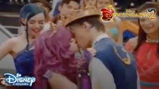 Descendants 2  Serious Kiss of Ben and Mal  CLIP  Official Disney Channel US