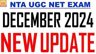 Nta ugc net December 2024 Exam New update #jrf #NETJRF