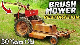 50 YEAR OLD RUSTY BRUSH MOWER RESTORATION