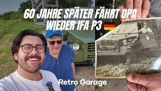 Nach 60 Jahre fährt Opa wieder IFA P3   DDR NVA Horch Sachsenring P3