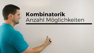 Kombinatorik Einleitung Stochastik Anzahl Möglichkeiten  Mathe by Daniel Jung