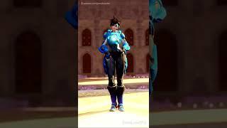 Tracer Battle Outfit Blue  Blender