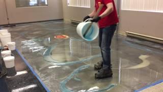 How to Do Amazing Metallic Epoxy Floor