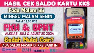 ALHAMDULILLAH HASIL CEK SALDO KARTU KKS PADA MALAM SENIN INI PKH & BPNT JULI-AGUSTUS SUDAH CAIR?