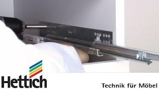 Mounting of Quadro concealed full extension runners Do-It-Yourself with Hettich