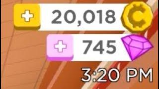 hits 20000 Coins in Robloxian High School