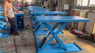 super thin scissor lift machine 1.2m lifting height