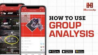 How to use Group Analysis  Hornady Ballistics App