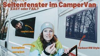 SEITENFENSTER im DIY CamperVan - Carbest RW Style I Van umbau vlog