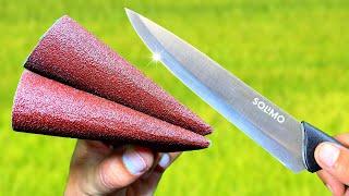 KNIFE Like a Razor  Sharpen a knife in 3 Minutes With This Method