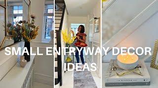 Small Entryway Makeover  Small Entryway Decorating Ideas Spring Decor Ideas