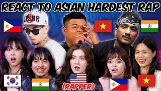 American Rapper & Asians React to Asias Hardest RapVietnam India Philippines Korea