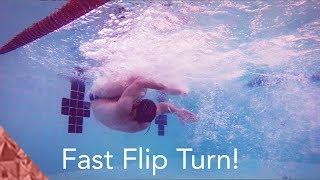 How to do a fast flipturn in freestyle. Swimming technique