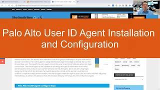 Palo Alto User ID Agent Installation and Configuration
