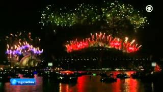 Neujahr Millionen Menschen begrüßen 2015 in Sydney