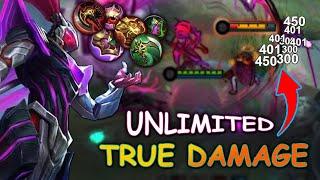 Alpha The Meta  UNLIMITED  True Damage  Super Hybrid Build 2023  MLBB