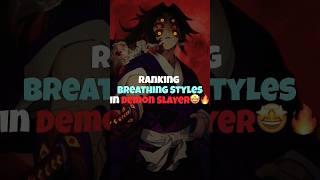 Top 14 Breathing Styles in Demon Slayer  #shorts #viral #viralshorts #anime #demonslayer