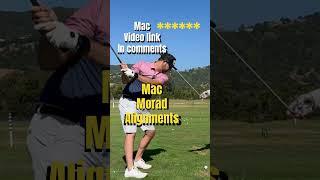 MAC O’GRADY MORAD VIDEO  ALIGNMENTS #golf #pure #golfswing #diy #shortvideo #shorts #golfer #tips