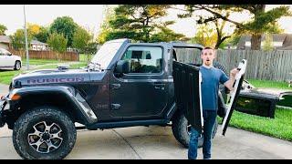 Taking the top off my 2 door JL Wrangler