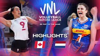  CAN vs.  NED - Highlights  Week 3  Womens VNL 2024