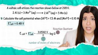 How to find the cell potential under nonstandard conditions Nernst Equation