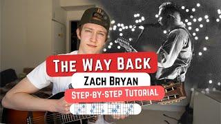 How To Play THE WAY BACK by Zach Bryan Beginner Guitar Lesson