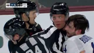 Josh Brown and Kyle Burroughs drop the mitts