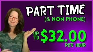 HURRY   Earn Up To $32Hr. PART TIME From Home NON PHONE 