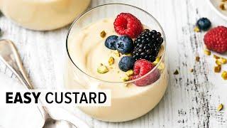 Homemade CUSTARD RECIPE - Super Easy To Make